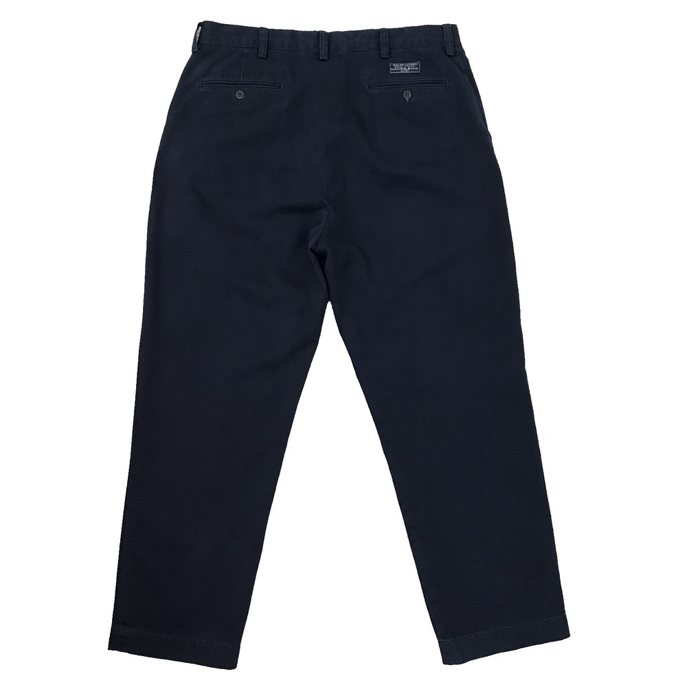 Polo Ralph Lauren Prospect Pants Mens 36x30 Navy Chinos Preppy Classic Slacks - Picture 3 of 12